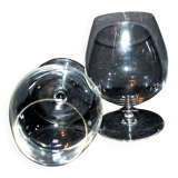 Set of 2 crystal cognac glasses - tasting balloon glasses H12 cm