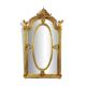 Large Louis XV style mirror in carved and gilded wood, 19th century