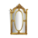 Large Louis XV style mirror in carved and gilded wood, 19th century