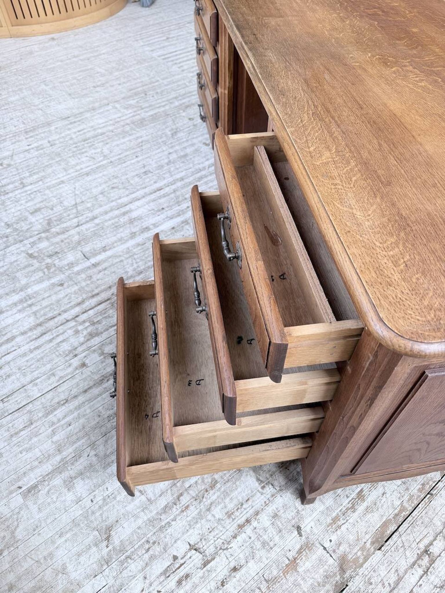Oak desk or counter 1960