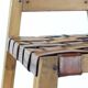 Large Vintage Bar Stool In Wood & Leather, Czechoslovakia 1950s