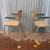 Chair with armrest bakelite school