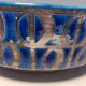 Bol italien en céramique à glaçage craquelé bleu par Fratelli Fanciullacci et Alvino Bagni.