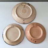 Collection of 3 wall plates 50's, ceramic plates, westgerman pottery