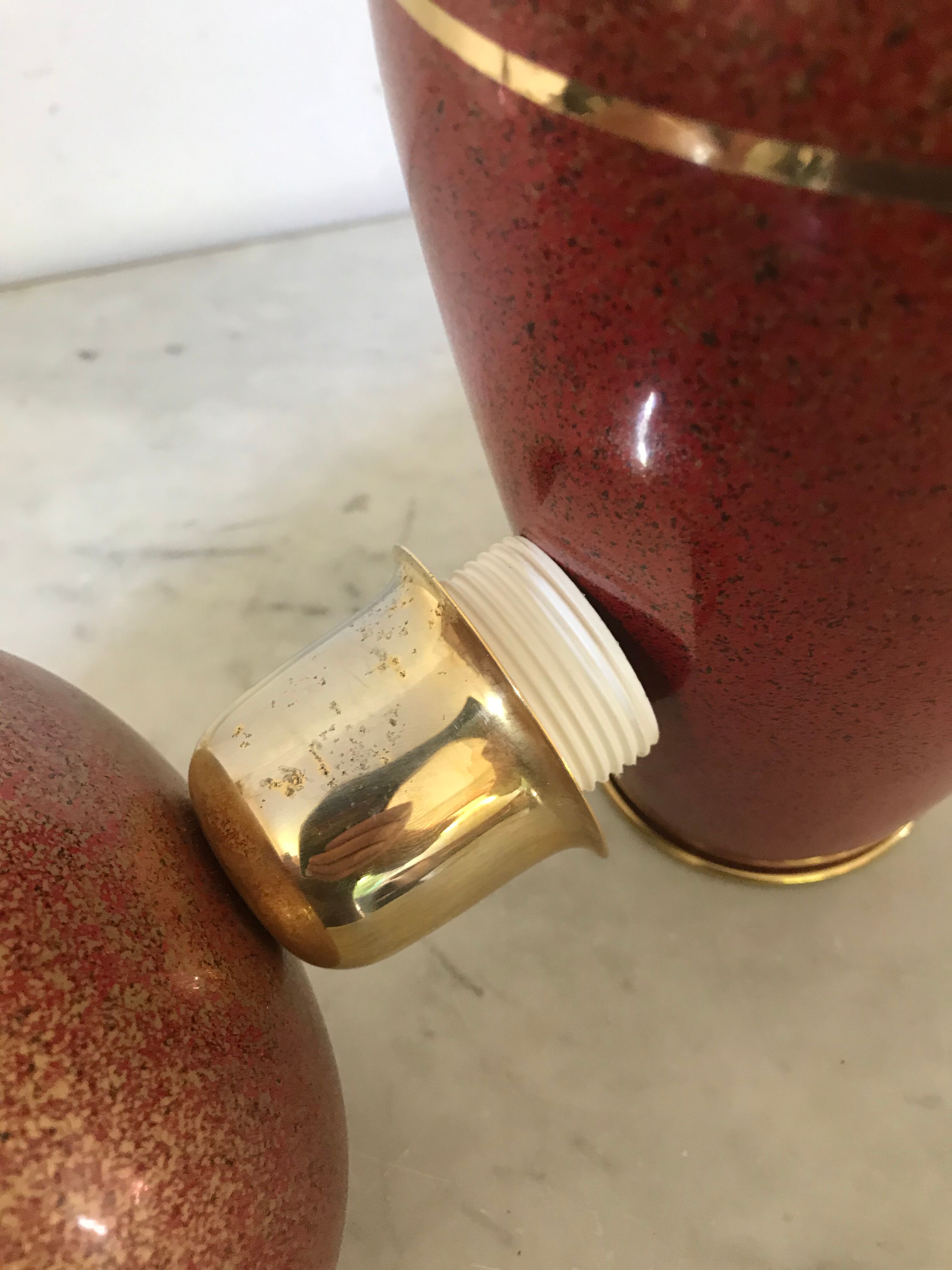 Pair of vintage lamp feet