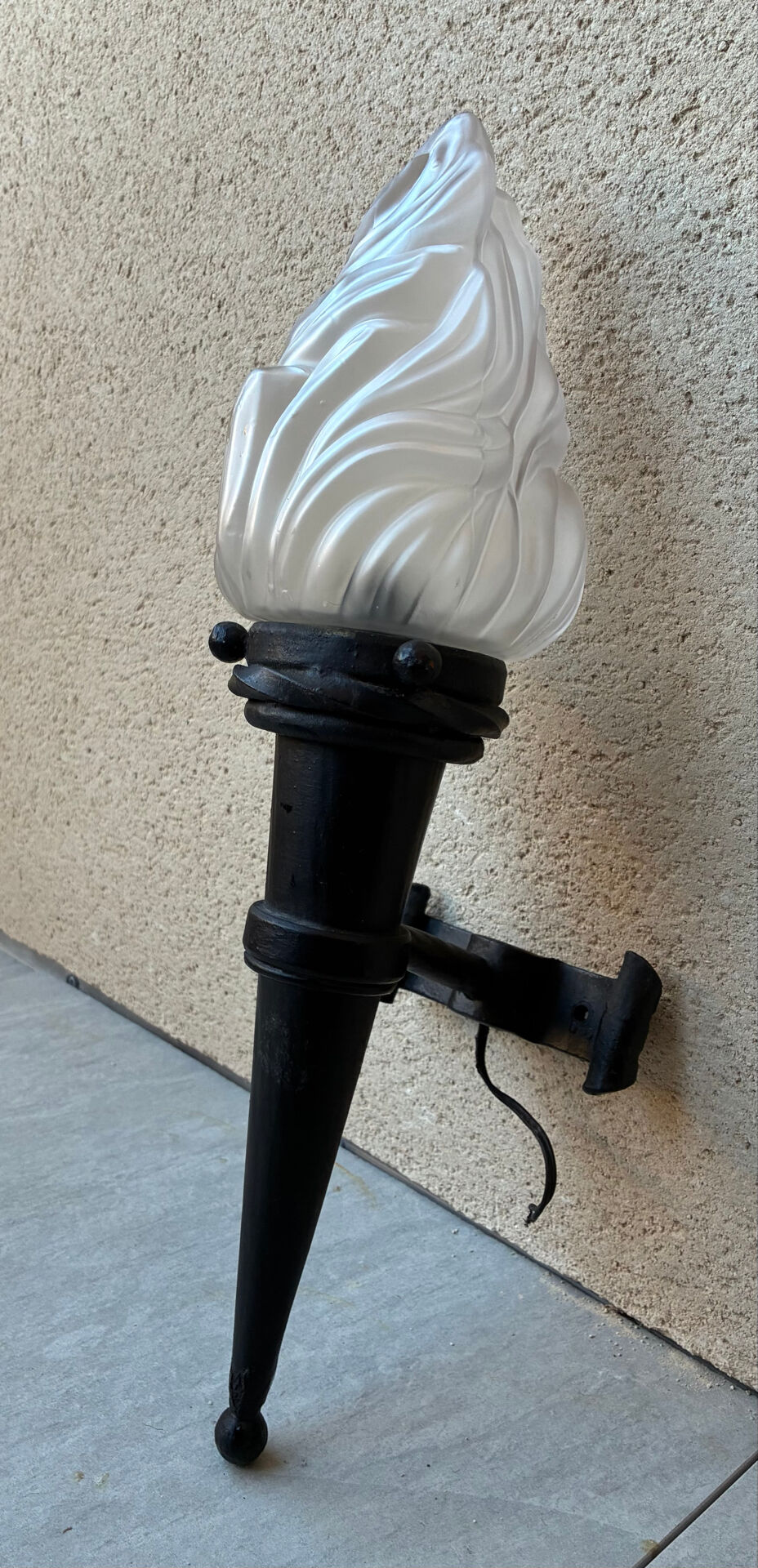 Torch wall light