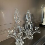 Crystal candle holders