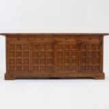 Buffet brutaliste italien vintage des années 1960