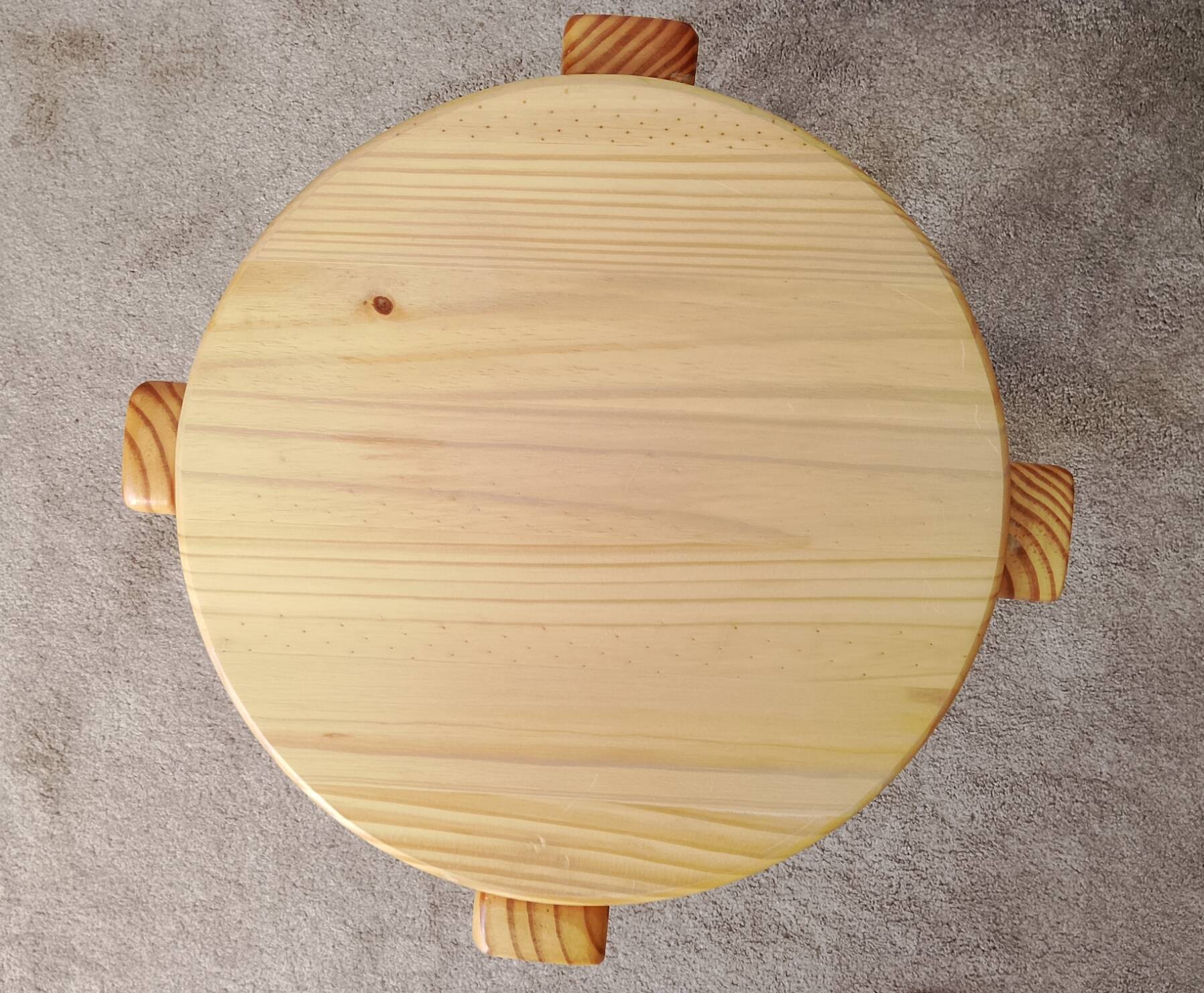 Vintage stool in solid pine chalet/Scandinavian style.