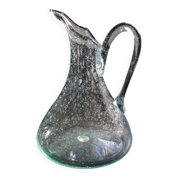 Carafe/pichet signé Biot verre soufflé
