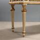 Table éclectique ancienne en bois laqué et marbre, Italie, XIXe siècle