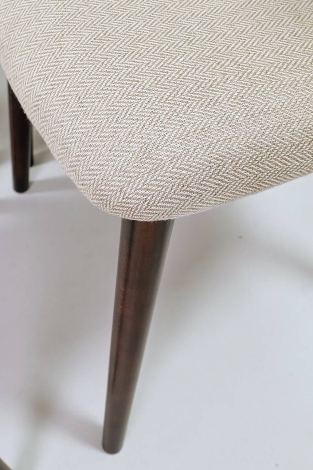 Dining room chairs set of 4 Scandinavian design beige white