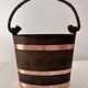Champagne bucket in oak and copper – Géraud Lafitte, MOF 1933