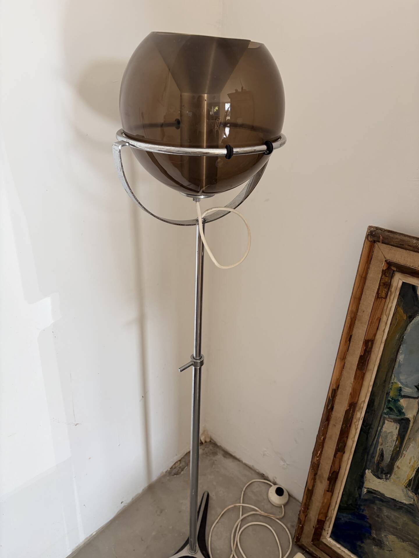 Lampadaire vintage Raak globe 2000