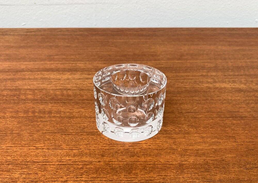 Vintage crystal glass chandelier by Oleg Cassini