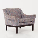 Fauteuil avec pieds en hêtre, design années 1970