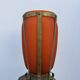 Vase à monture pâte de verre laiton années 60