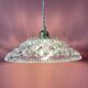 Vintage glass lampshade pendant light - tableware collection -