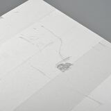 Pair of low buffets in brushed metal, French work, 1970s.