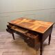 Bureau plat en acajou et plume d’acajou pieds Jacob d’époque Louis Philippe XIXème siècle