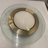 Plafonnier encastrement en laiton de verre
