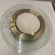 Glass brass flushmount