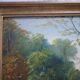 Painted framed lake landscape signed geo rousseau 1967