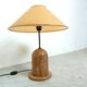 Vintage travertine table lamp, 1970s