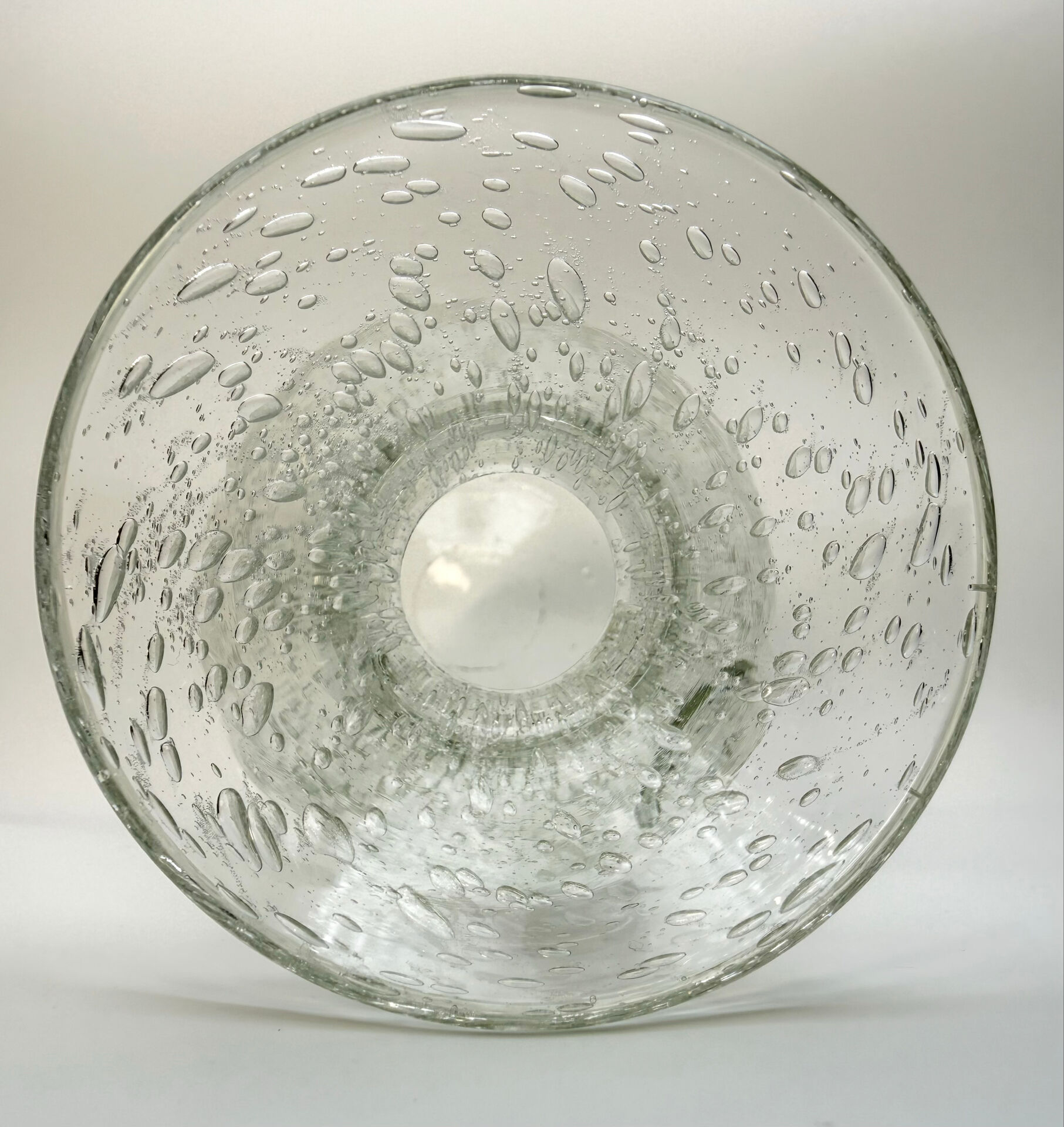 Carafe biot en verre bullé