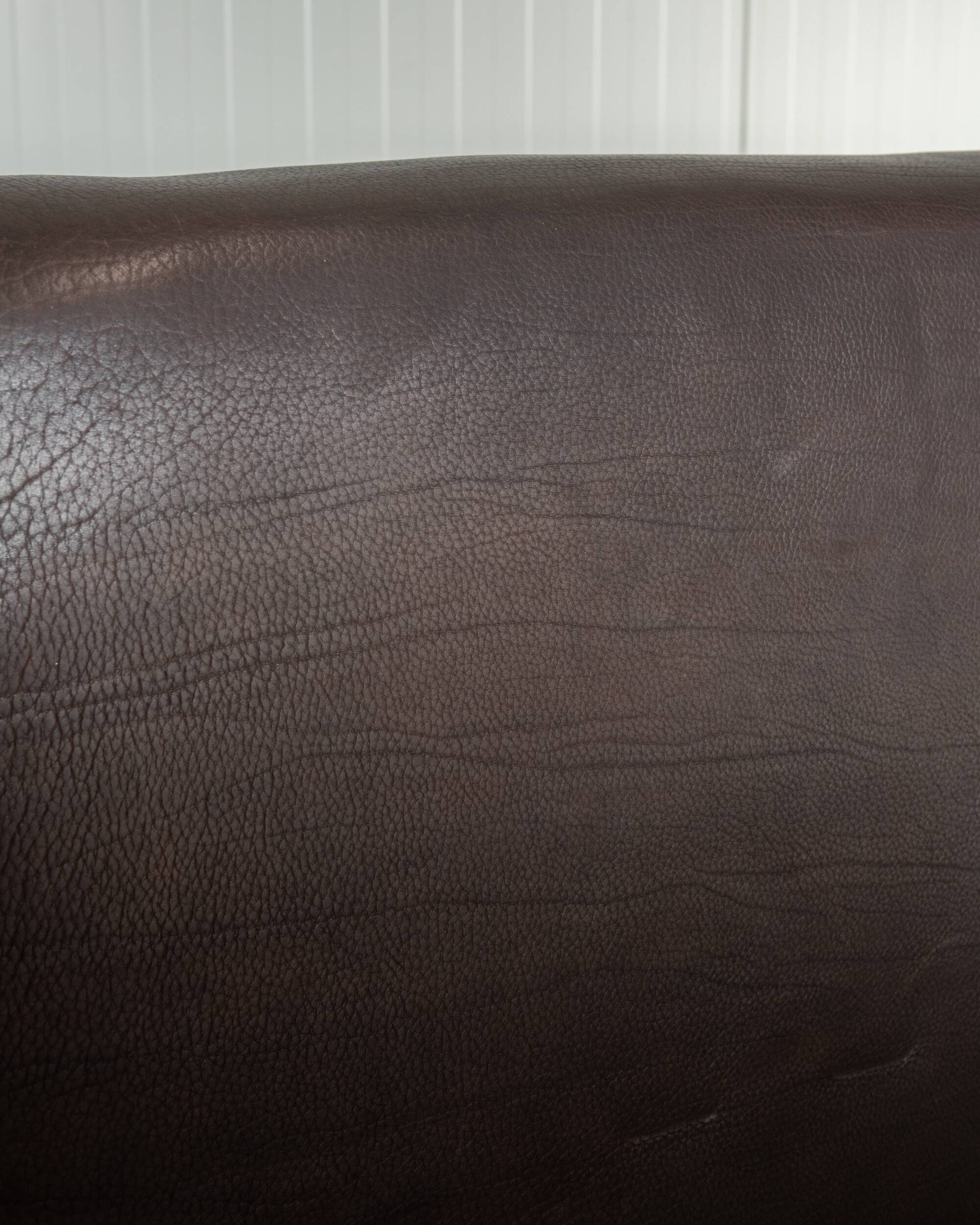 Vintage DS-47 Two-Seater Sofa by De Sede, Neck Leather Extendable Seat 1970