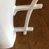 White porcelain teapot from Limoges stamped Medard de Noblat