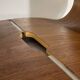 Paire de tabourets / tables d'appoint, palissandre aluminium, bois mutlipex