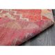 1970s Vintage Turkish Oushak Handmade Wool Cotton Pink Runner Rug 82x300