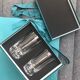 2 Christofle crystal glasses