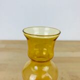 Scandinavian vase Riihimaki amber glass