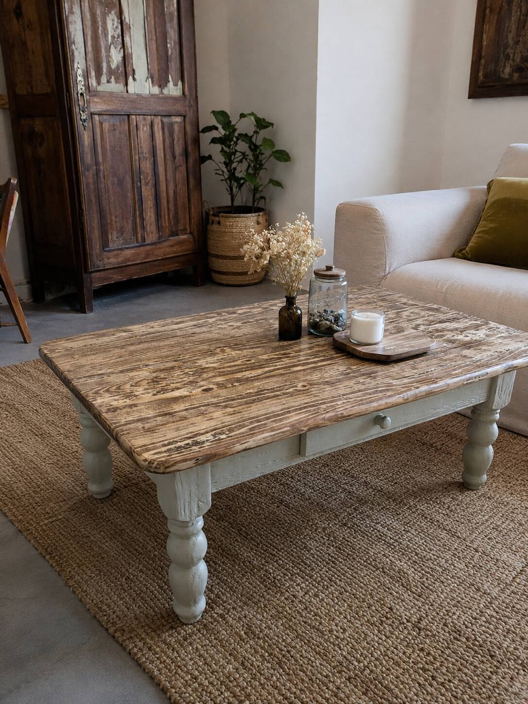 Rustic coffee table