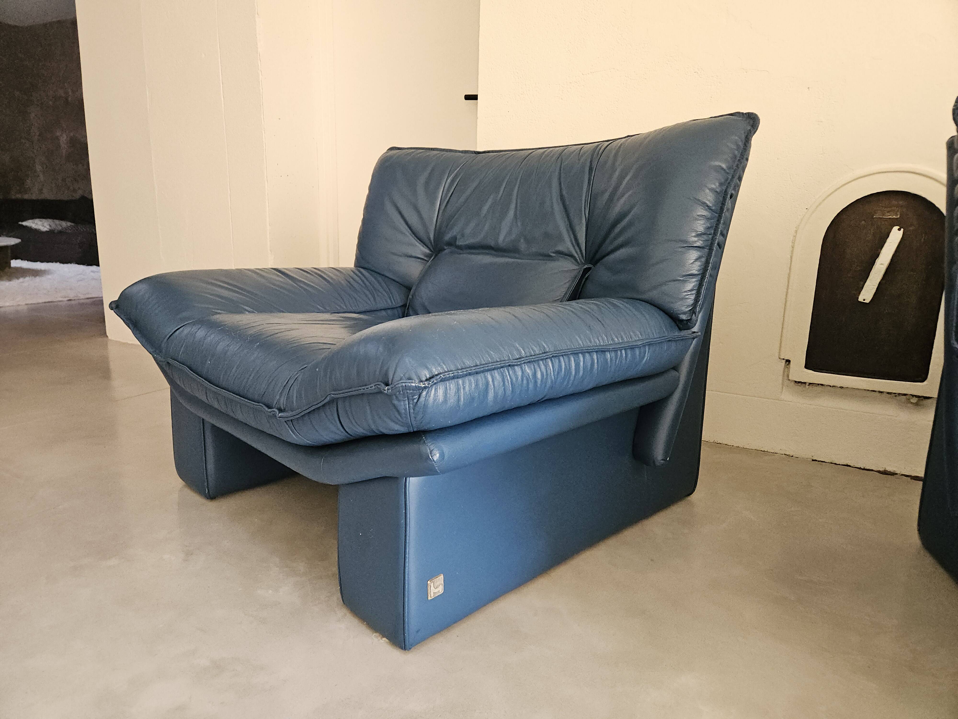 Paire de fauteuils, Nicoletti Salotti, 1980, Italie
