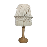 Vintage macramé lamp