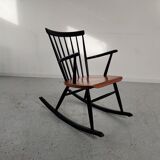 Rocking chair vintage scandinave années 60