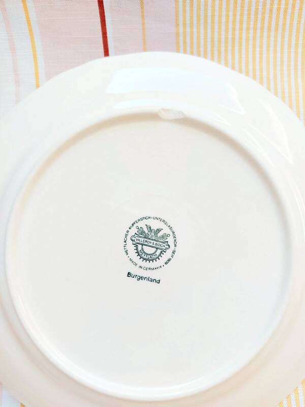 4 Villeroy & Boch Burgenland blue dinner plates
