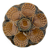 Set of 6 Sarreguemines oyster plates