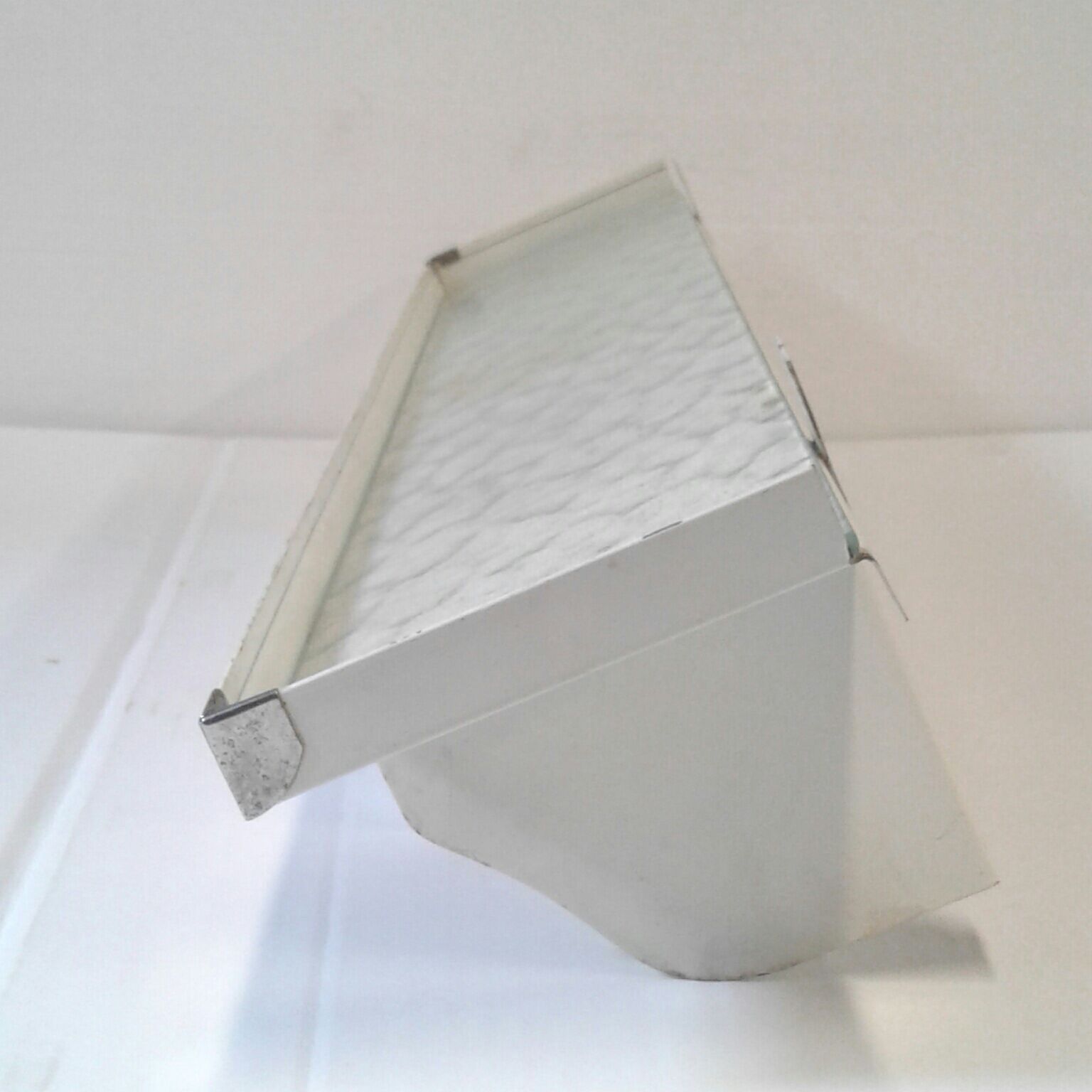 Vintage metal bathroom shelf