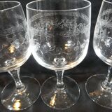 9 crystal wine glasses