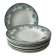 Set of 9 deep plates, ironstone Narcisses Onnaing