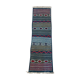 Kilim Blue Corridor in pure wool 60x196cm