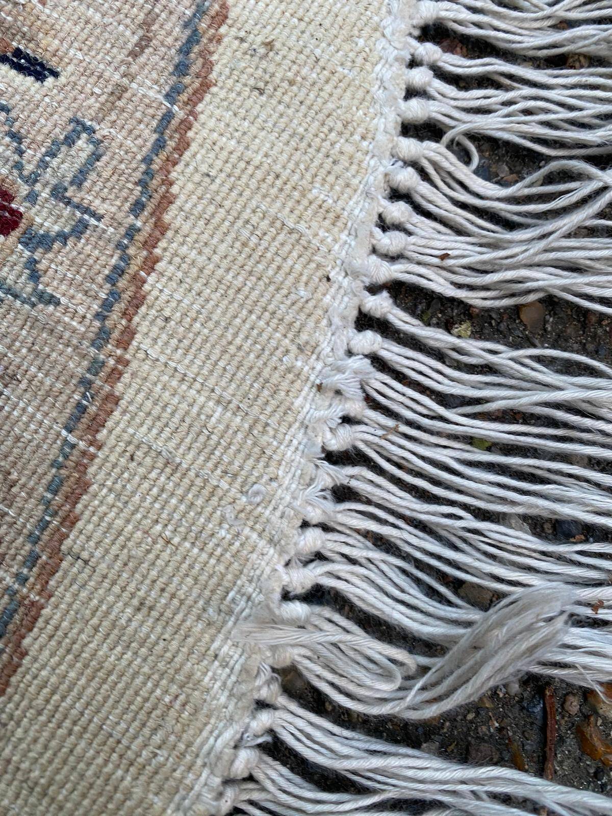 Handmade round wool Persian rug 185cm