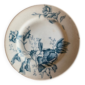 Assiette Terre de fer motif « Rose de Noël »
