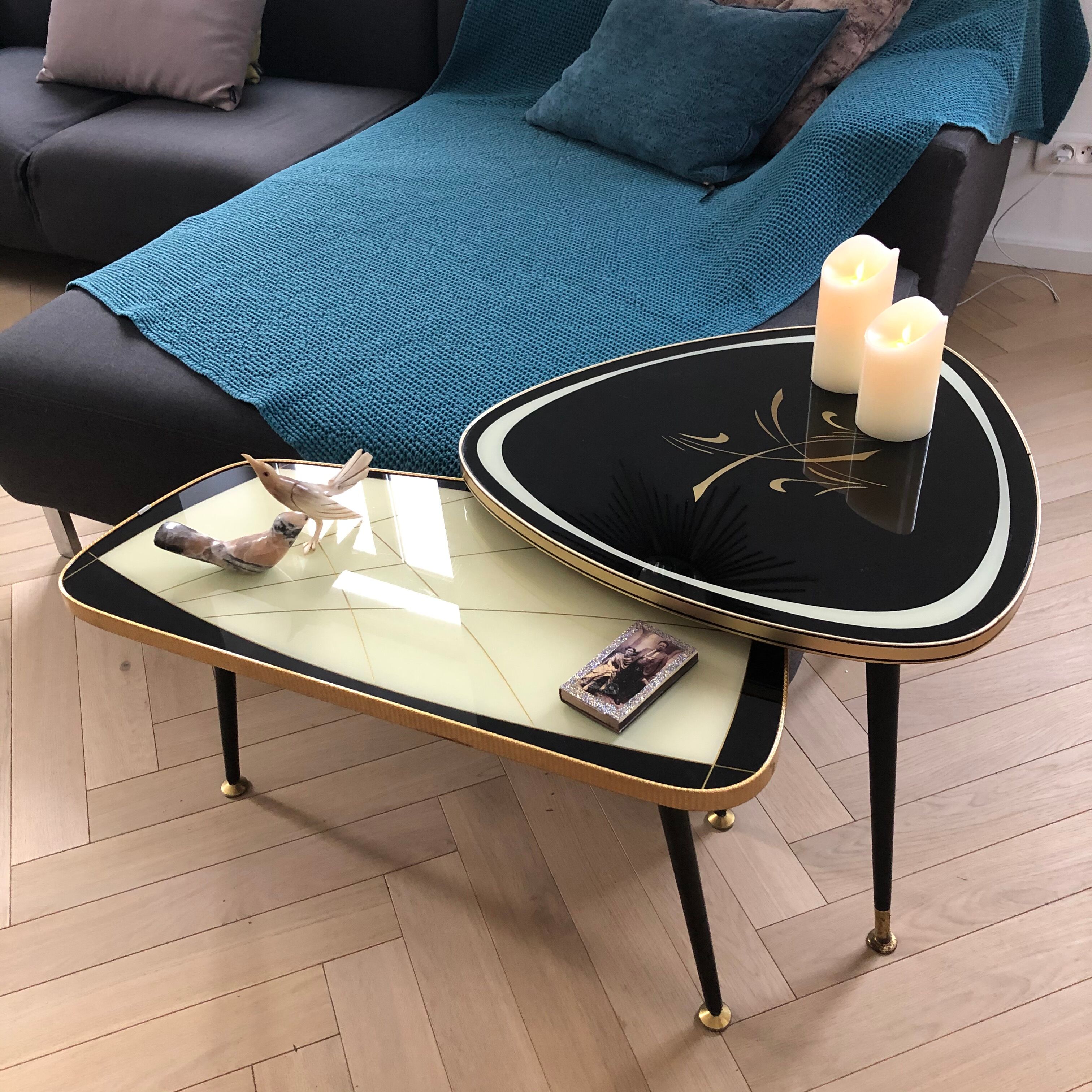 Tripod vintage coffee table