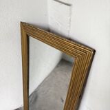 19th century rectangular gilded channel mirror