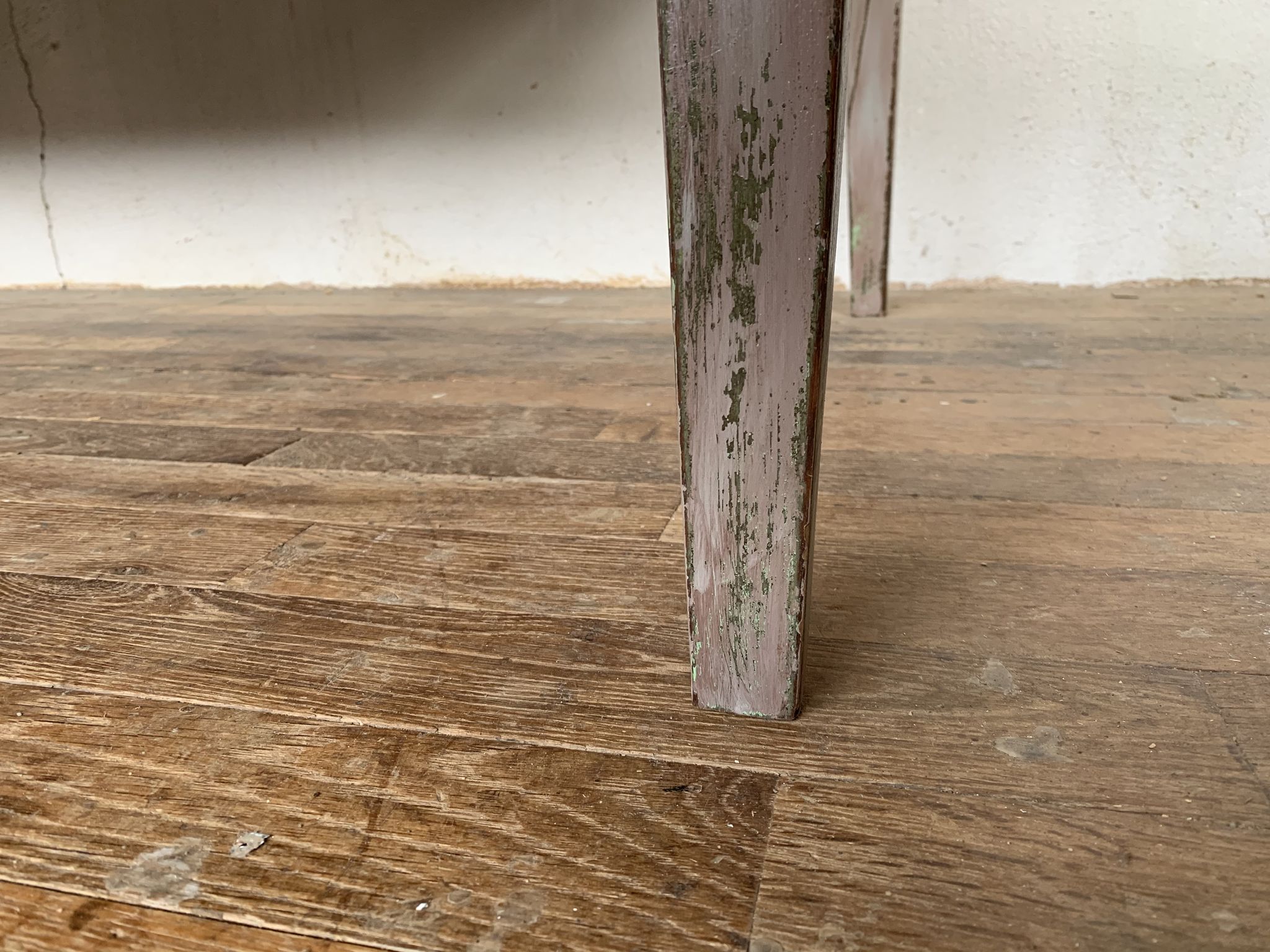Table de ferme fin XIXème en chêne et sapin